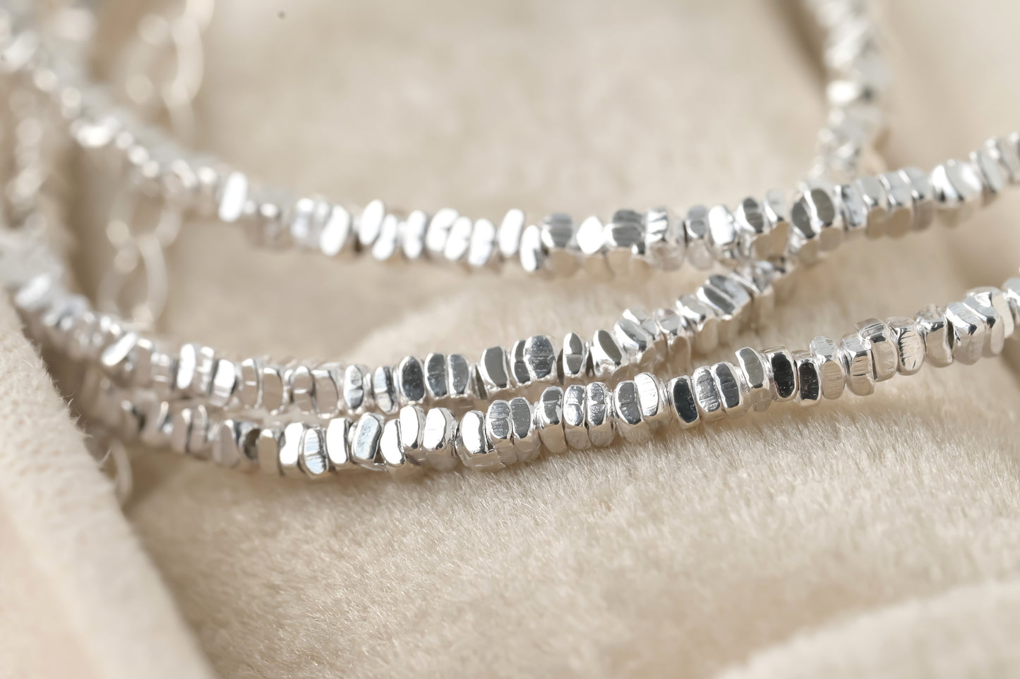 Solid Silver Bead Choker