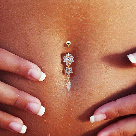 Flower Belly Ring