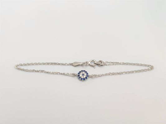 Duo Chain Evil Eye Bracelet