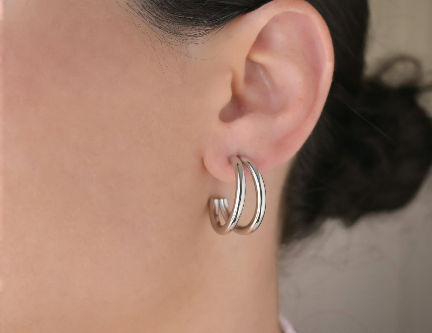 Medium Split Hoops