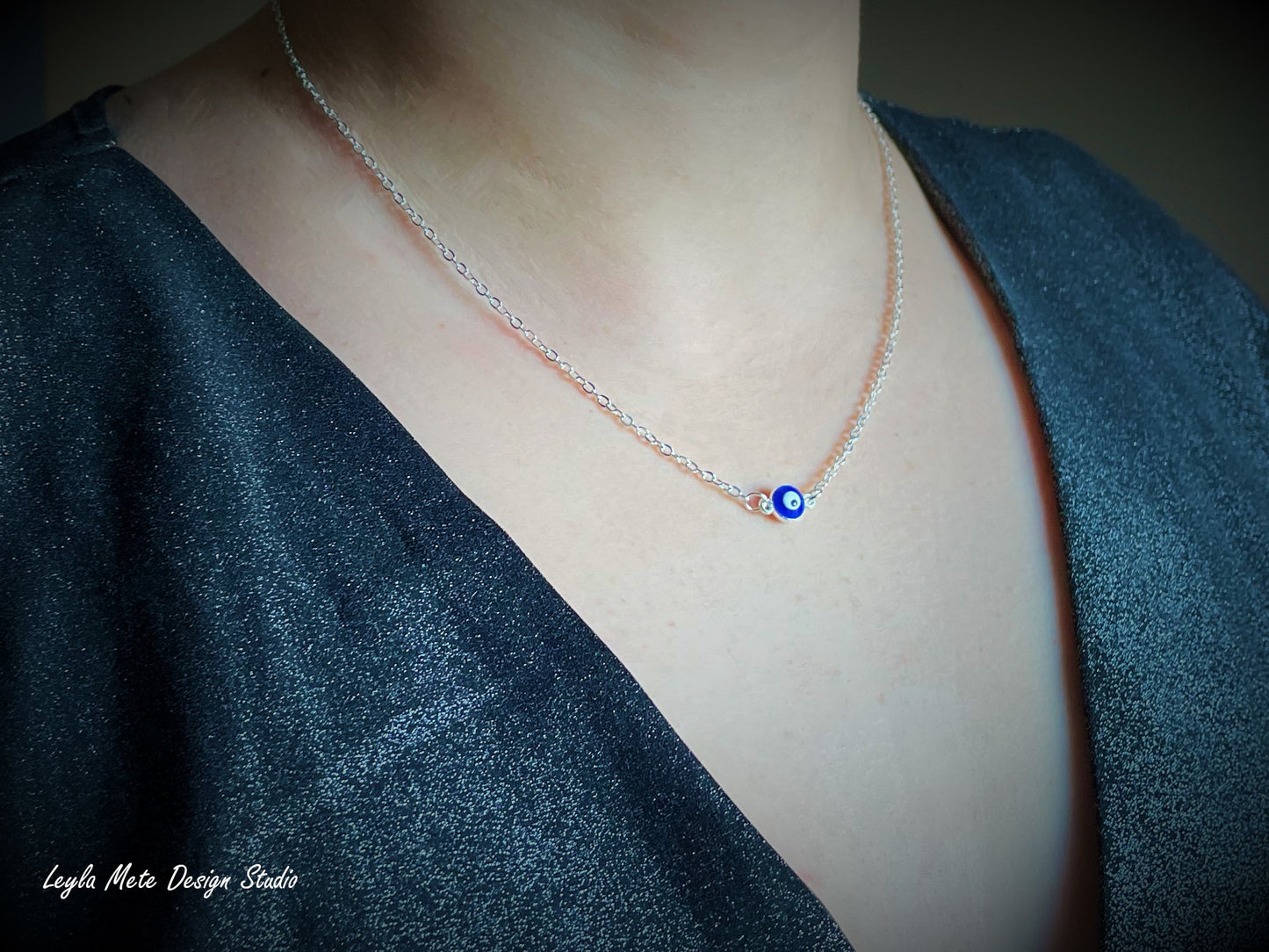 Tiny Evil Eye Necklace