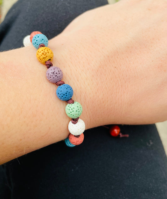 Colorful Lava Bracelet