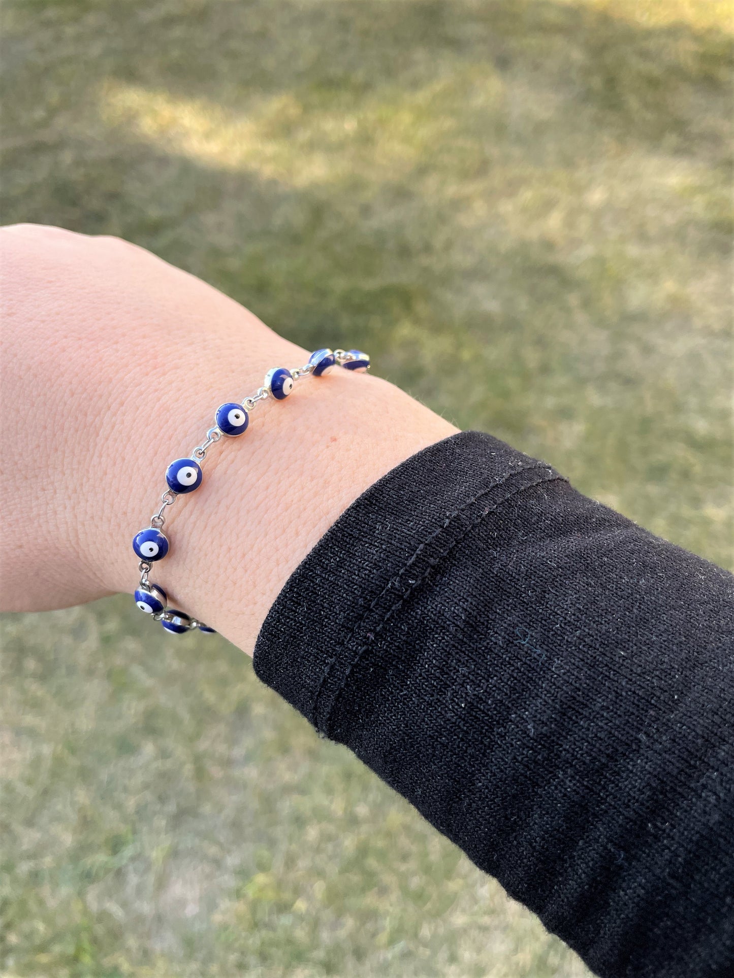 Stainless Steel Evil Eye Bracelet