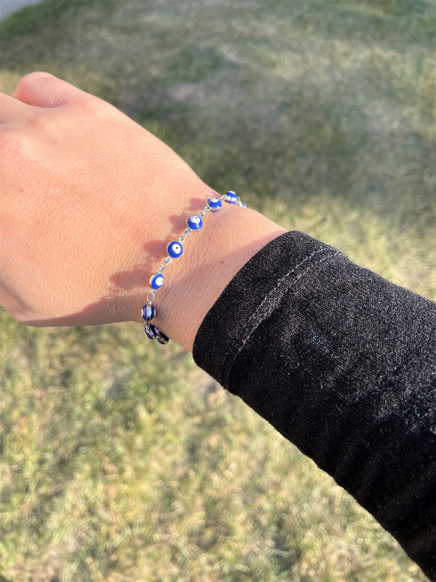 Stainless Steel Evil Eye Bracelet