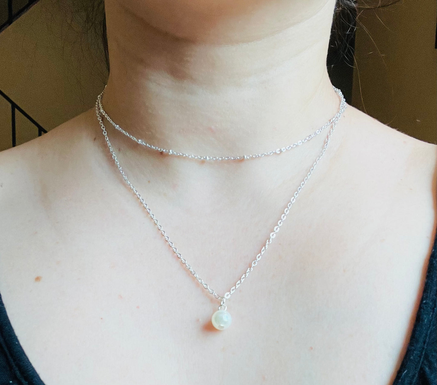 Layered Pearl Necklace