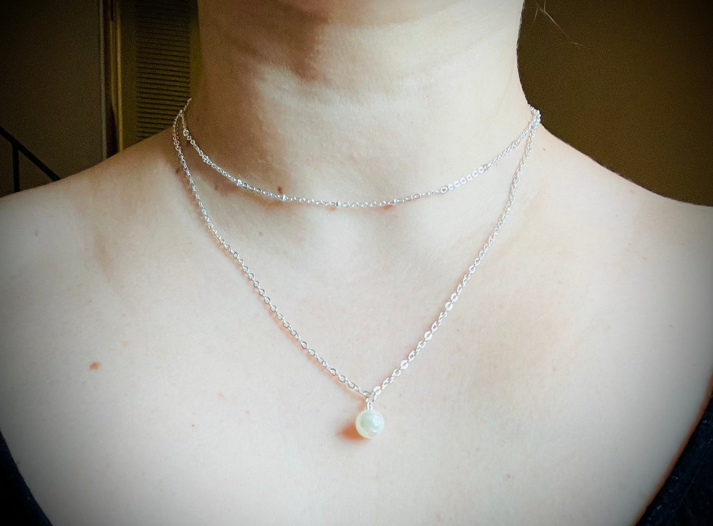 Layered Pearl Necklace