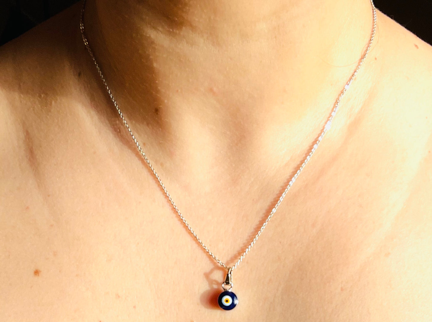 Evil Eye Enamel Necklace