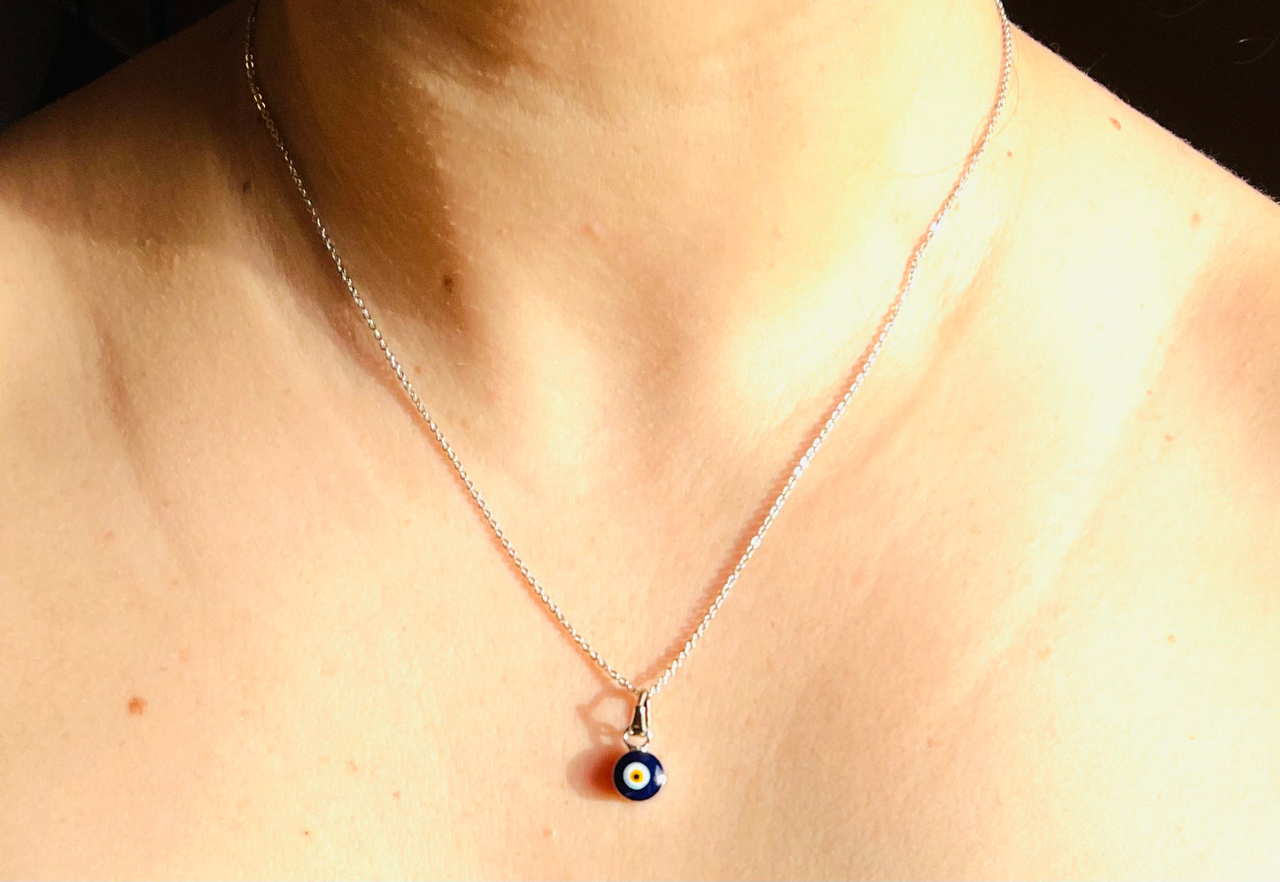 Evil Eye Enamel Necklace