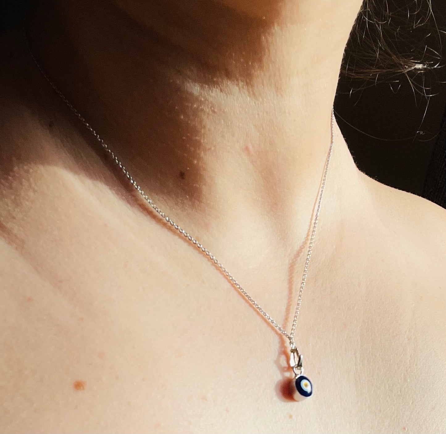 Evil Eye Enamel Necklace