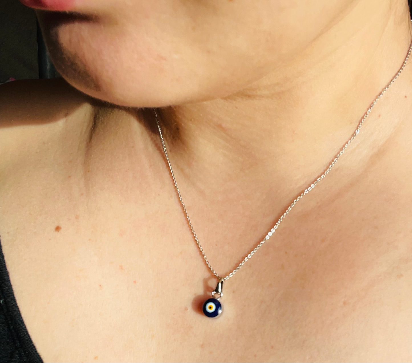 Evil Eye Enamel Necklace