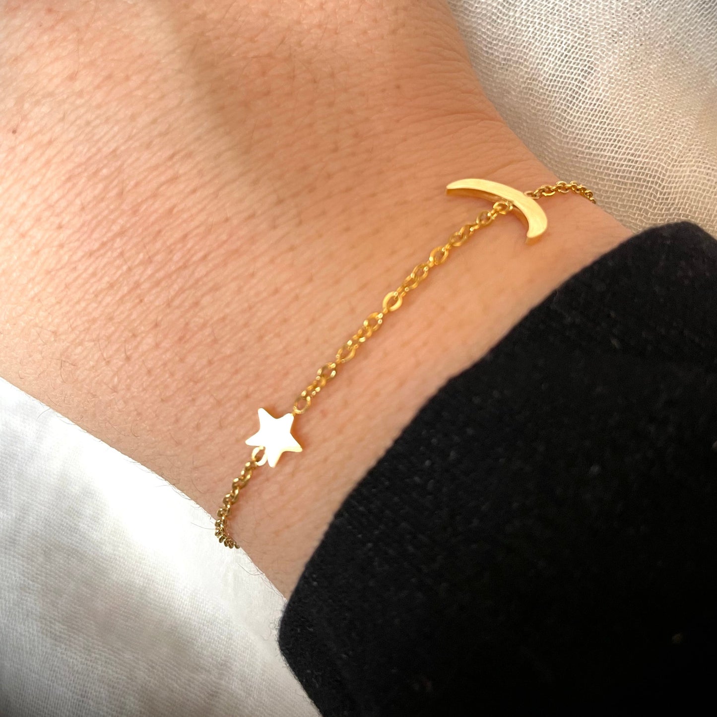 Moon and Star Bracelet