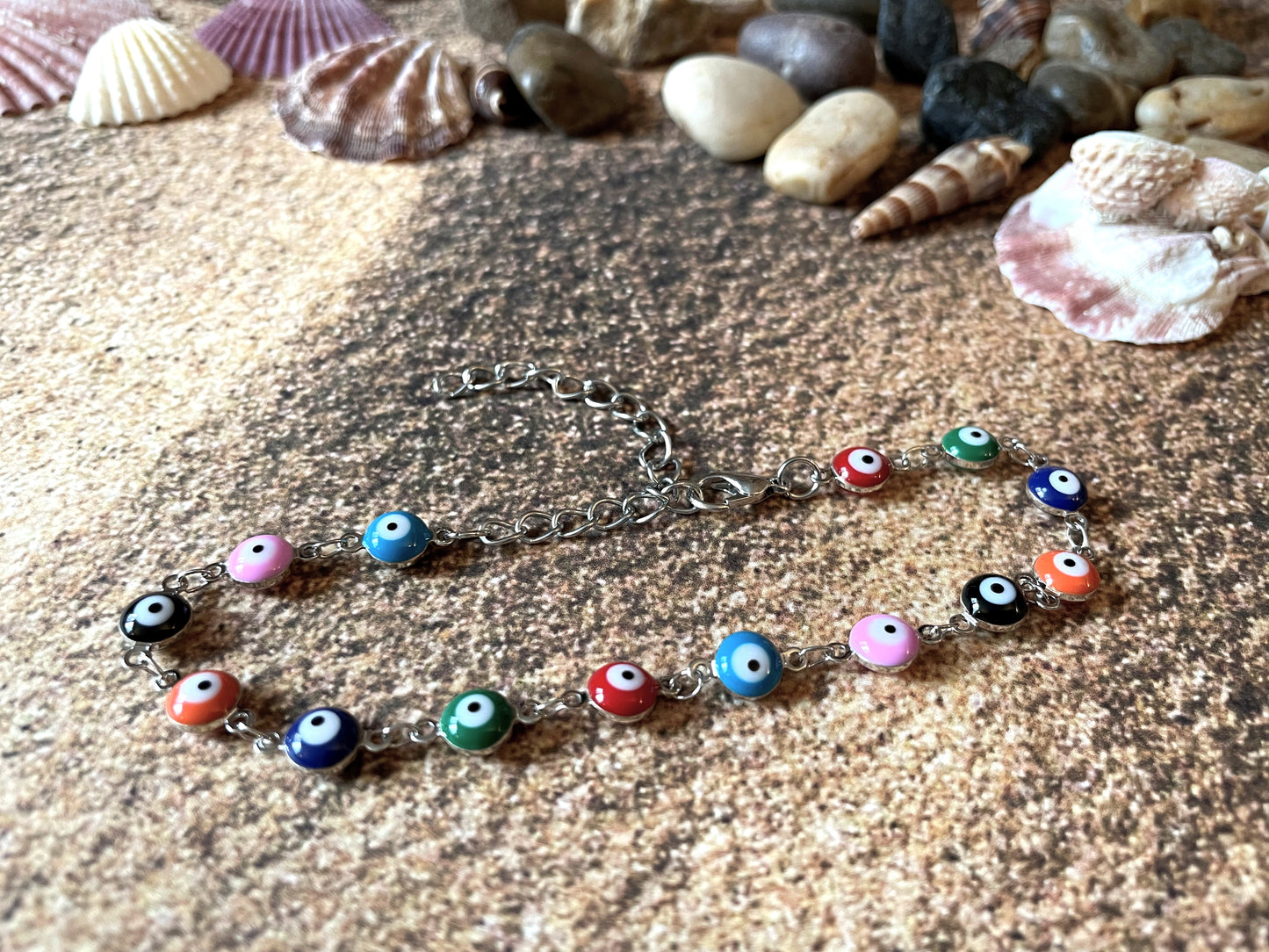 Boho Evil Eye Anklet