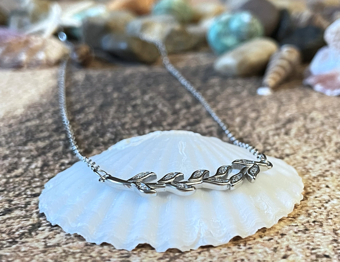 Olive Leaf Necklace