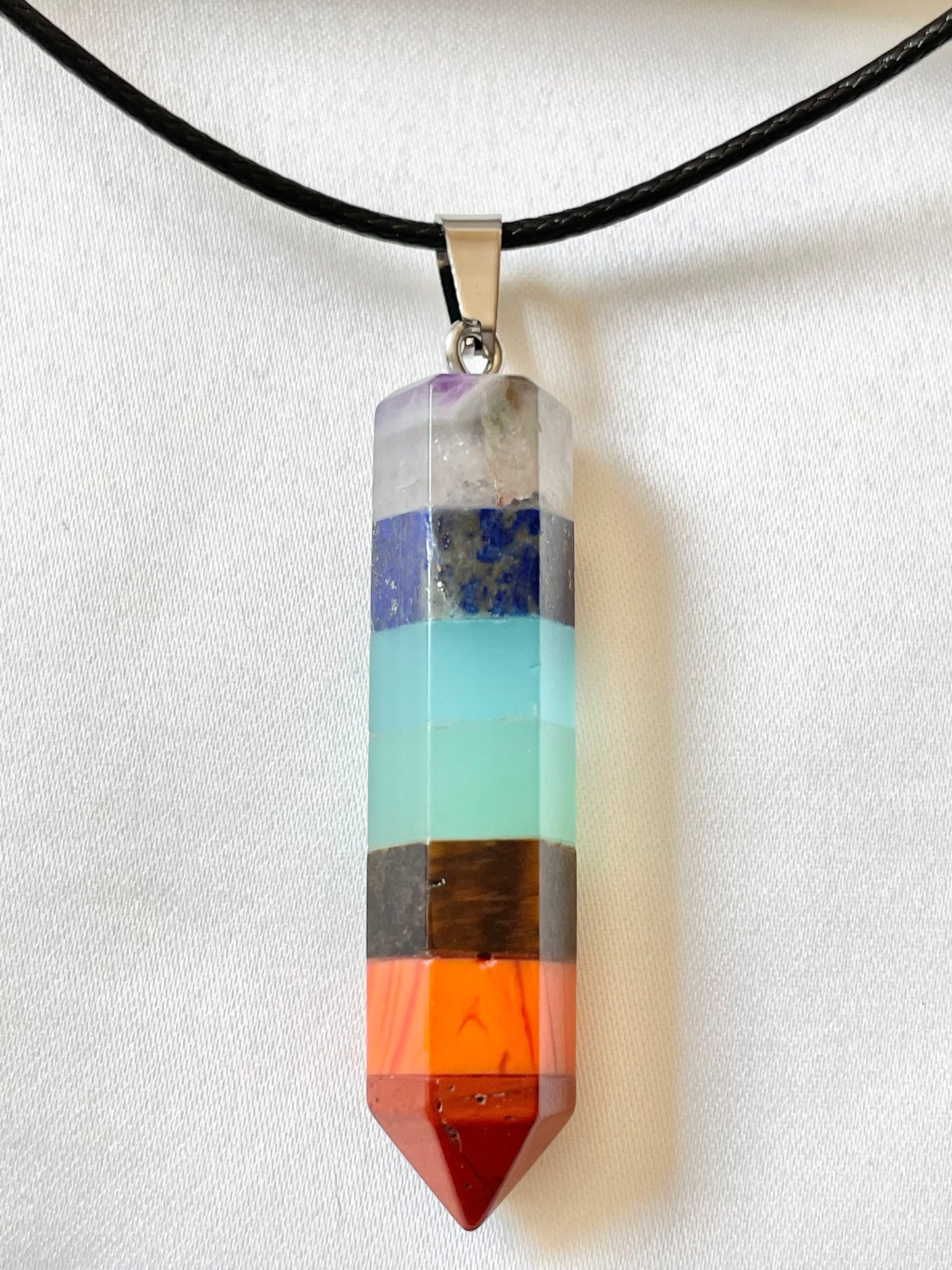 Chakra Cylindrical Necklace