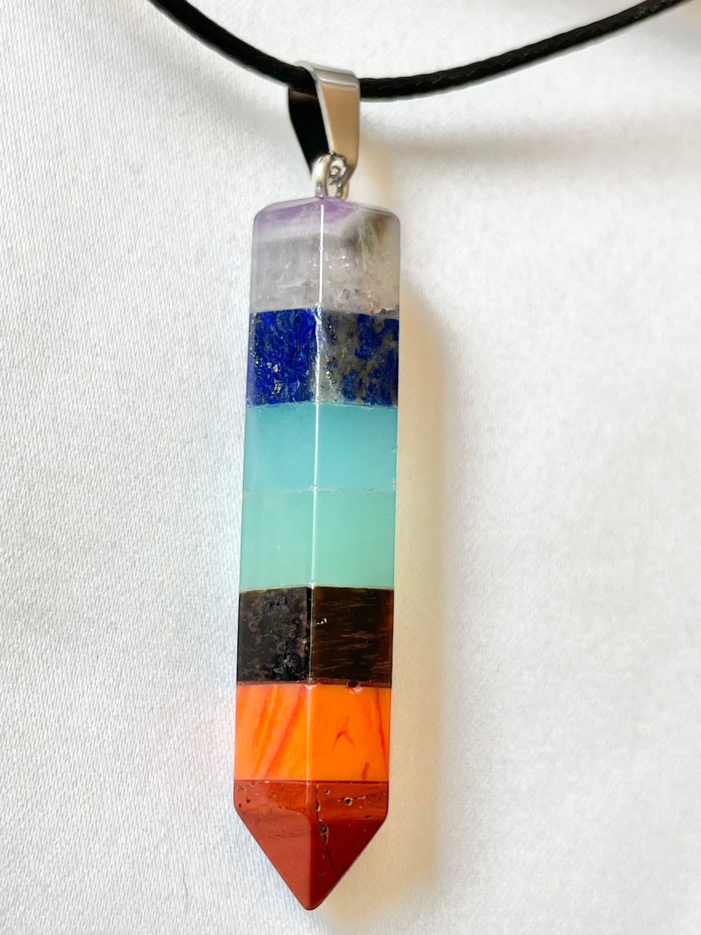 Chakra Cylindrical Necklace