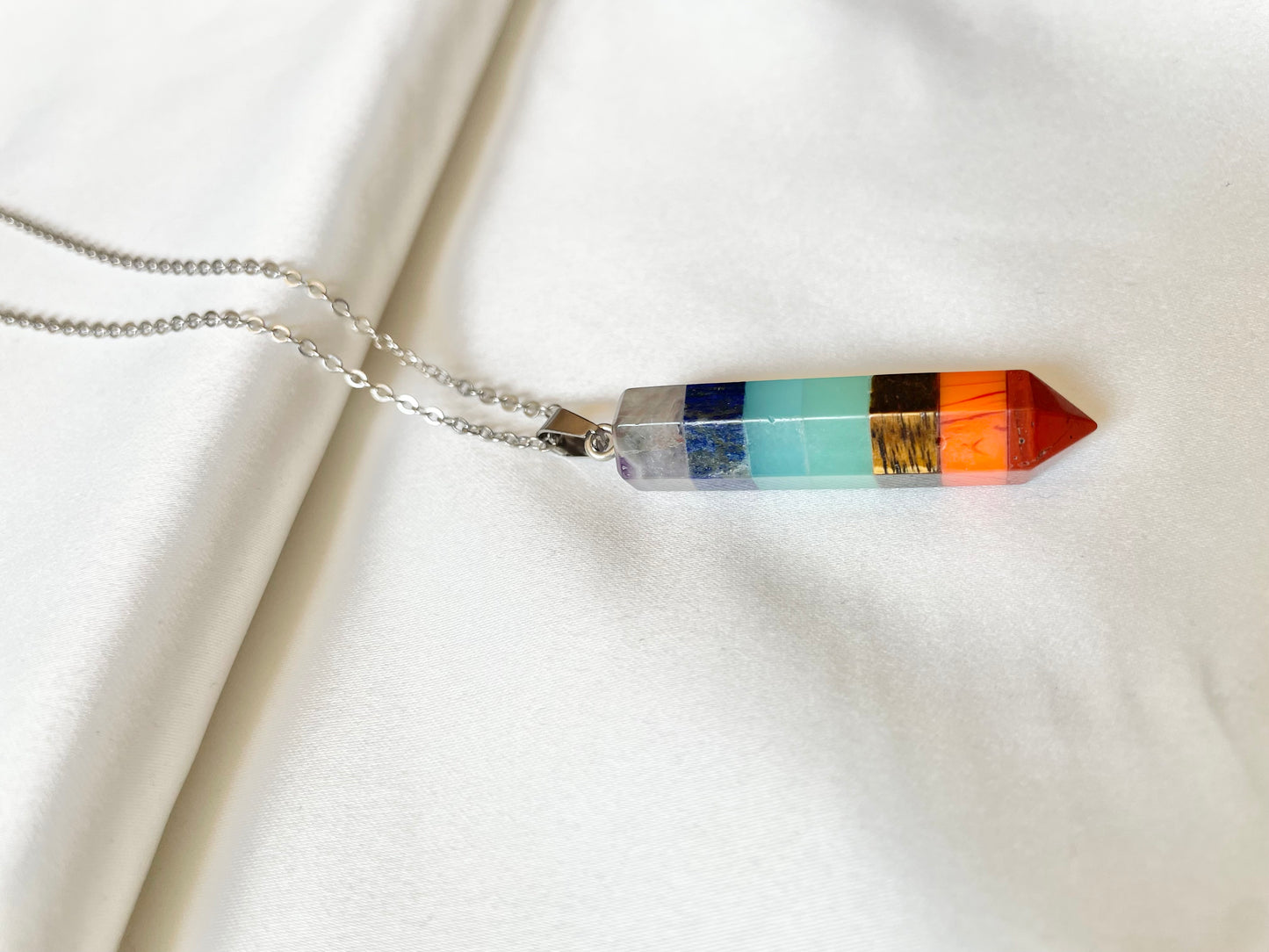 Chakra Cylindrical Necklace