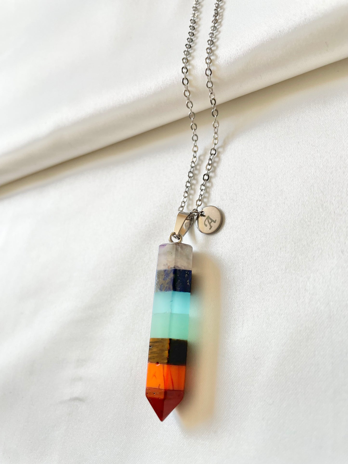 Chakra Cylindrical Necklace