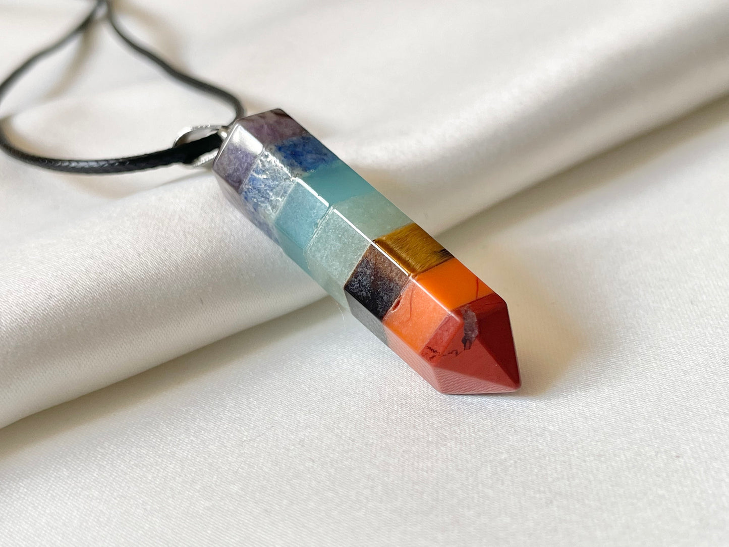 Chakra Cylindrical Necklace