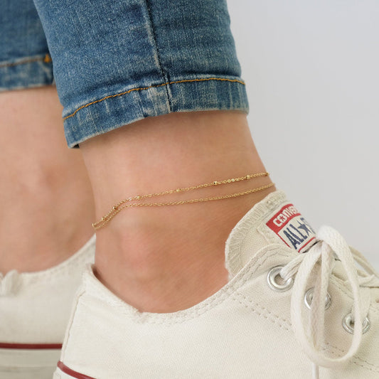 Layered Satellite Anklet