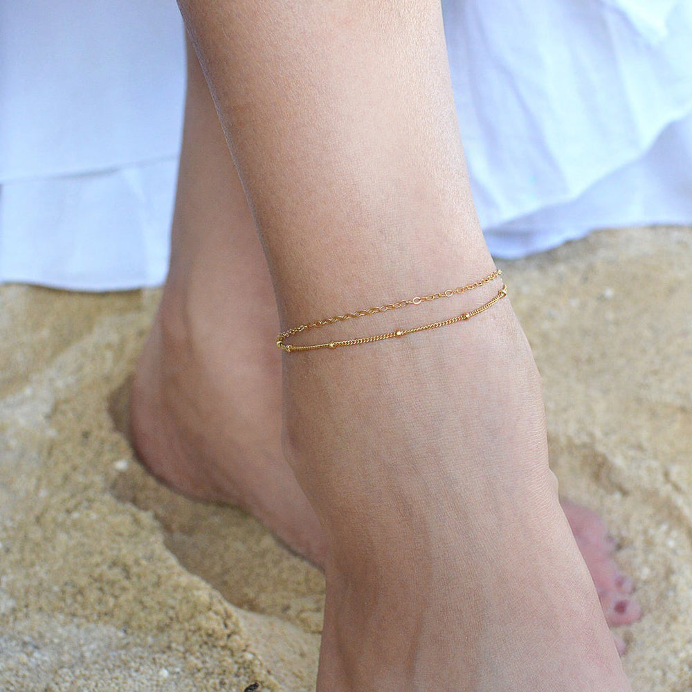 Layered Satellite Anklet