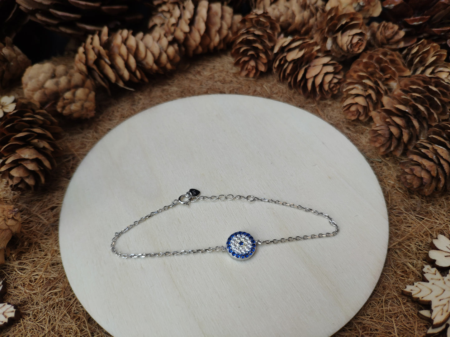 Diamond Evil Eye Bracelet