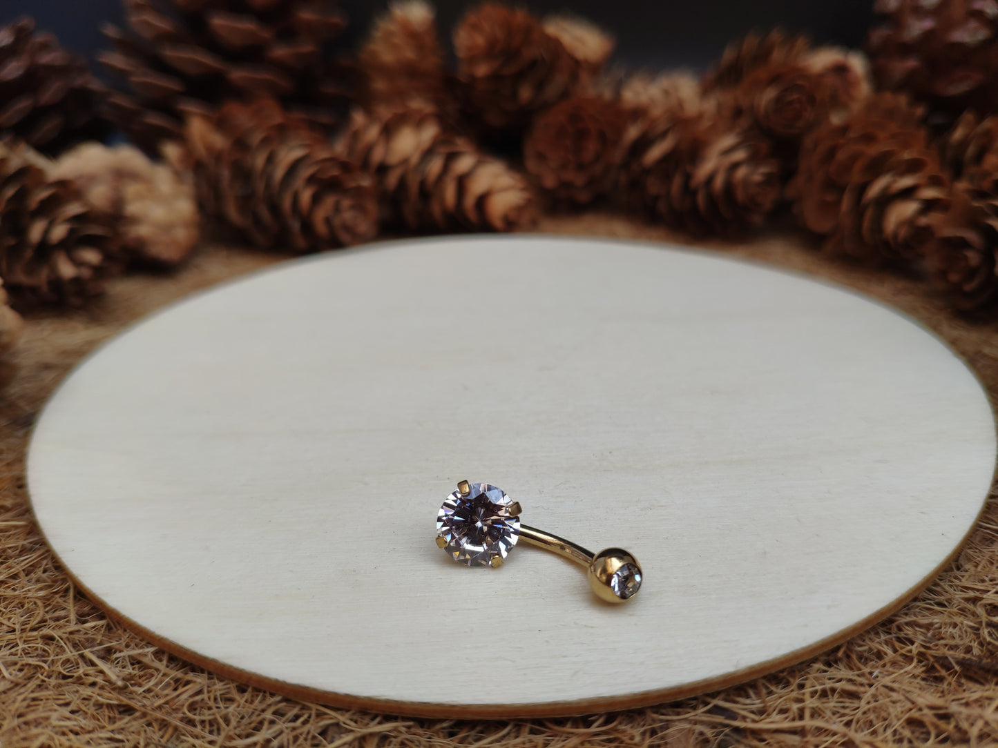 Dainty Diamond Belly Ring