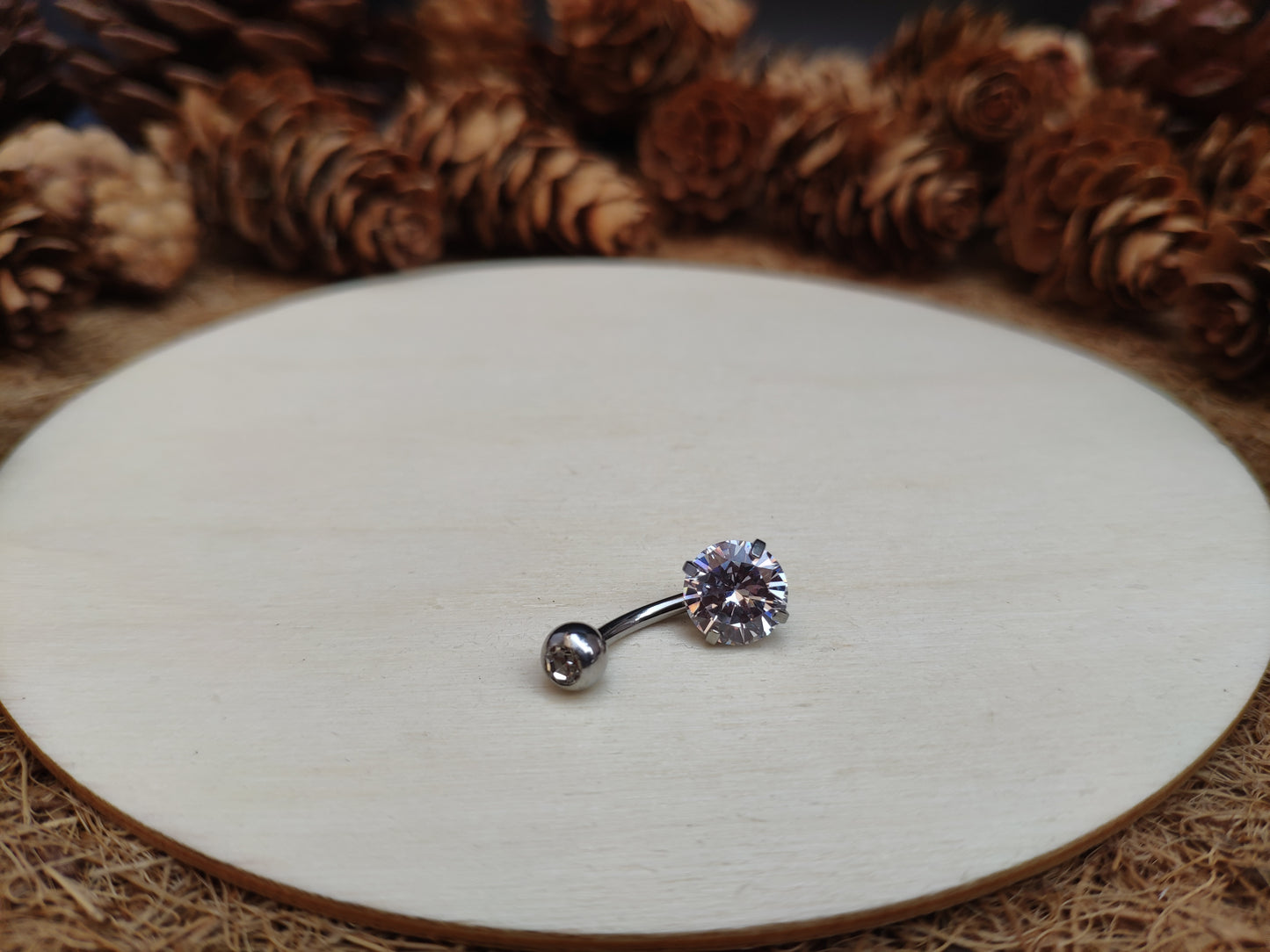 Dainty Diamond Belly Ring