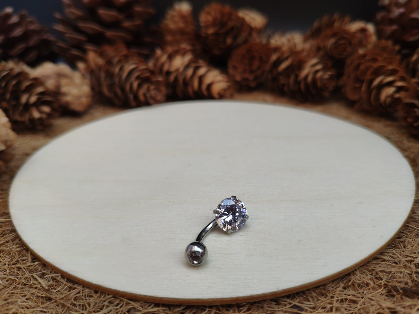 Dainty Diamond Belly Ring