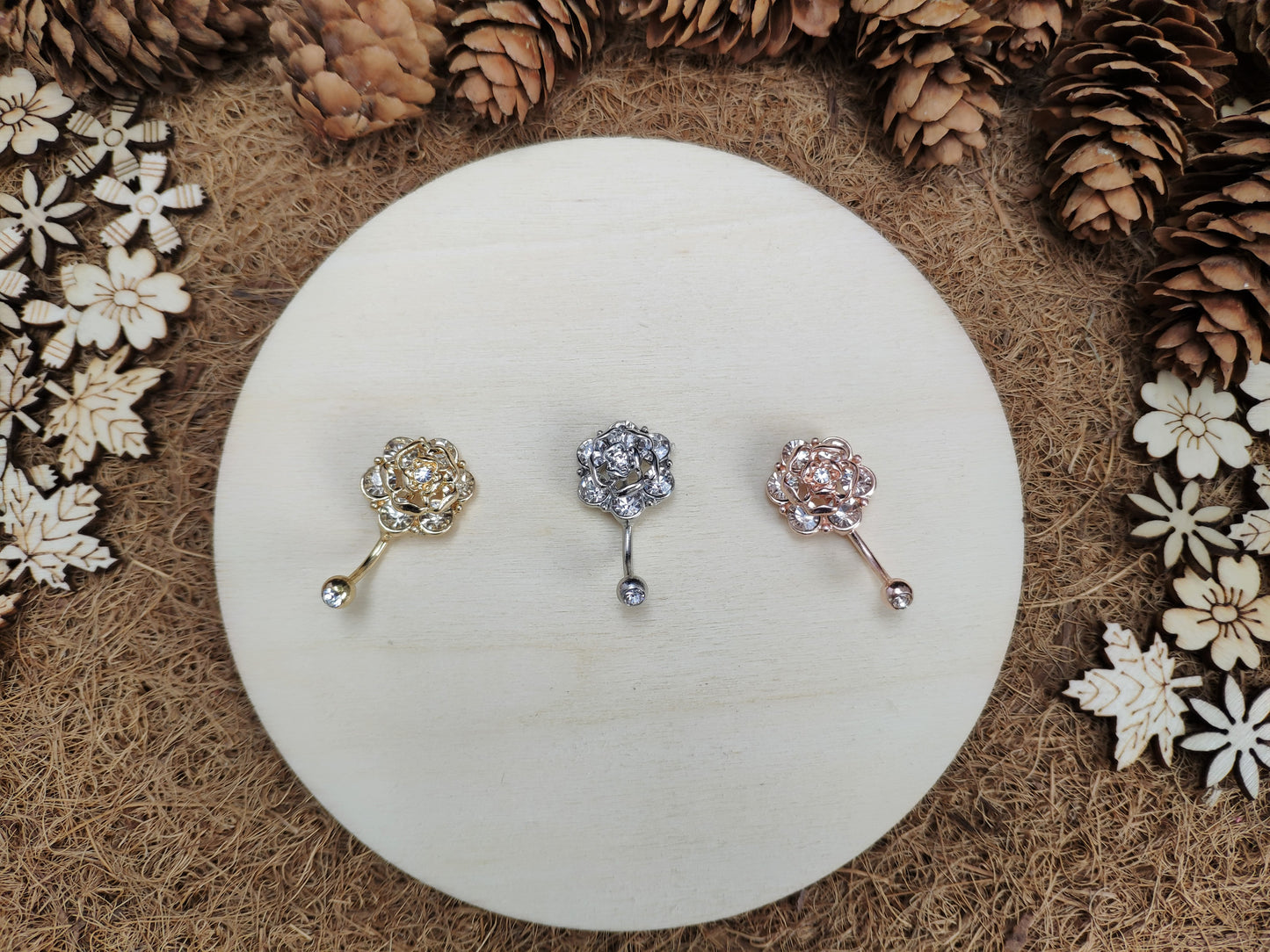 Rose Belly Ring