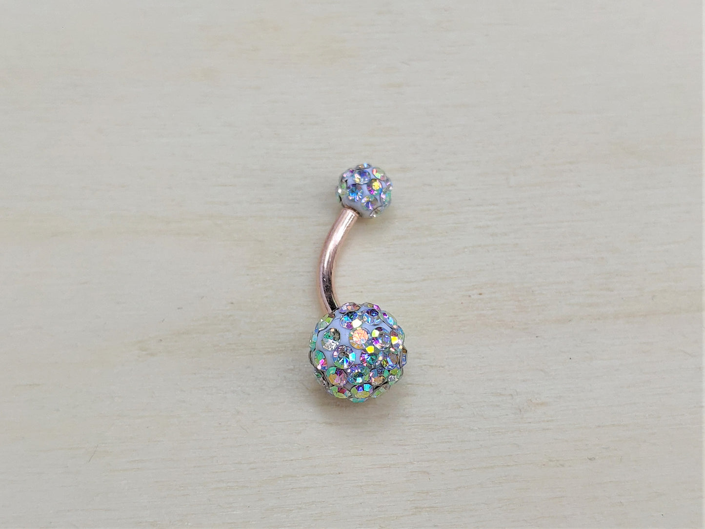 Diamond Ball Belly Ring