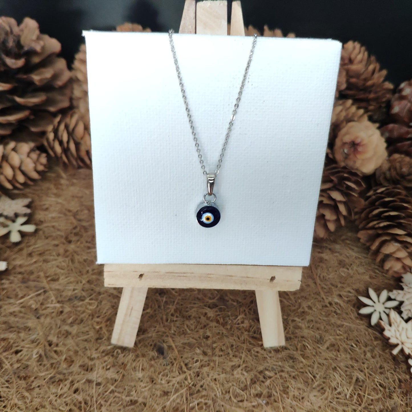 Evil Eye Enamel Necklace