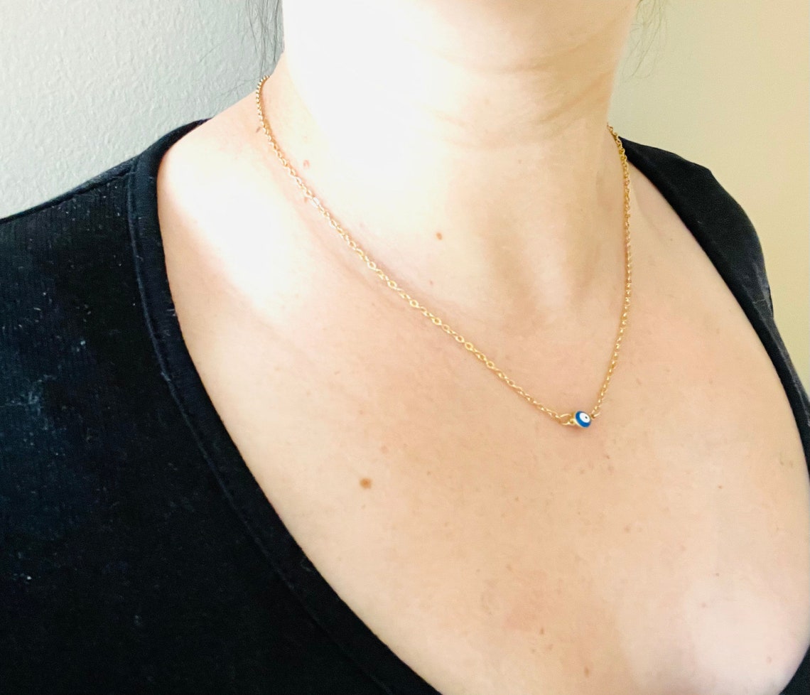 Tiny Evil Eye Necklace