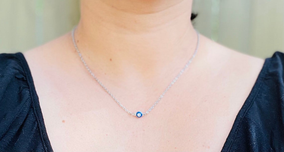 Tiny Evil Eye Necklace