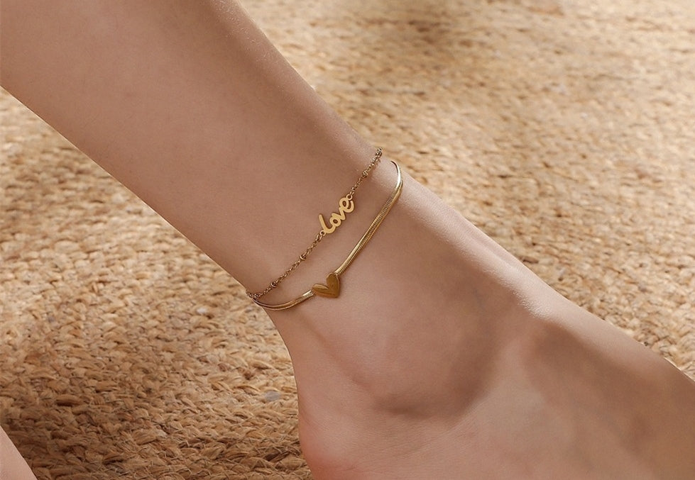 Love Heart Anklet